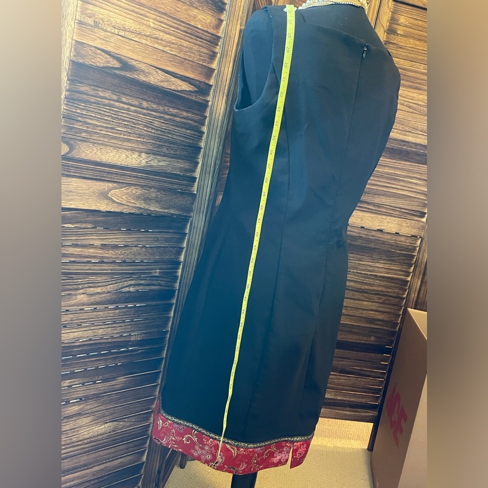 Lbd With A Pop Of Color At The Hemline - image 2